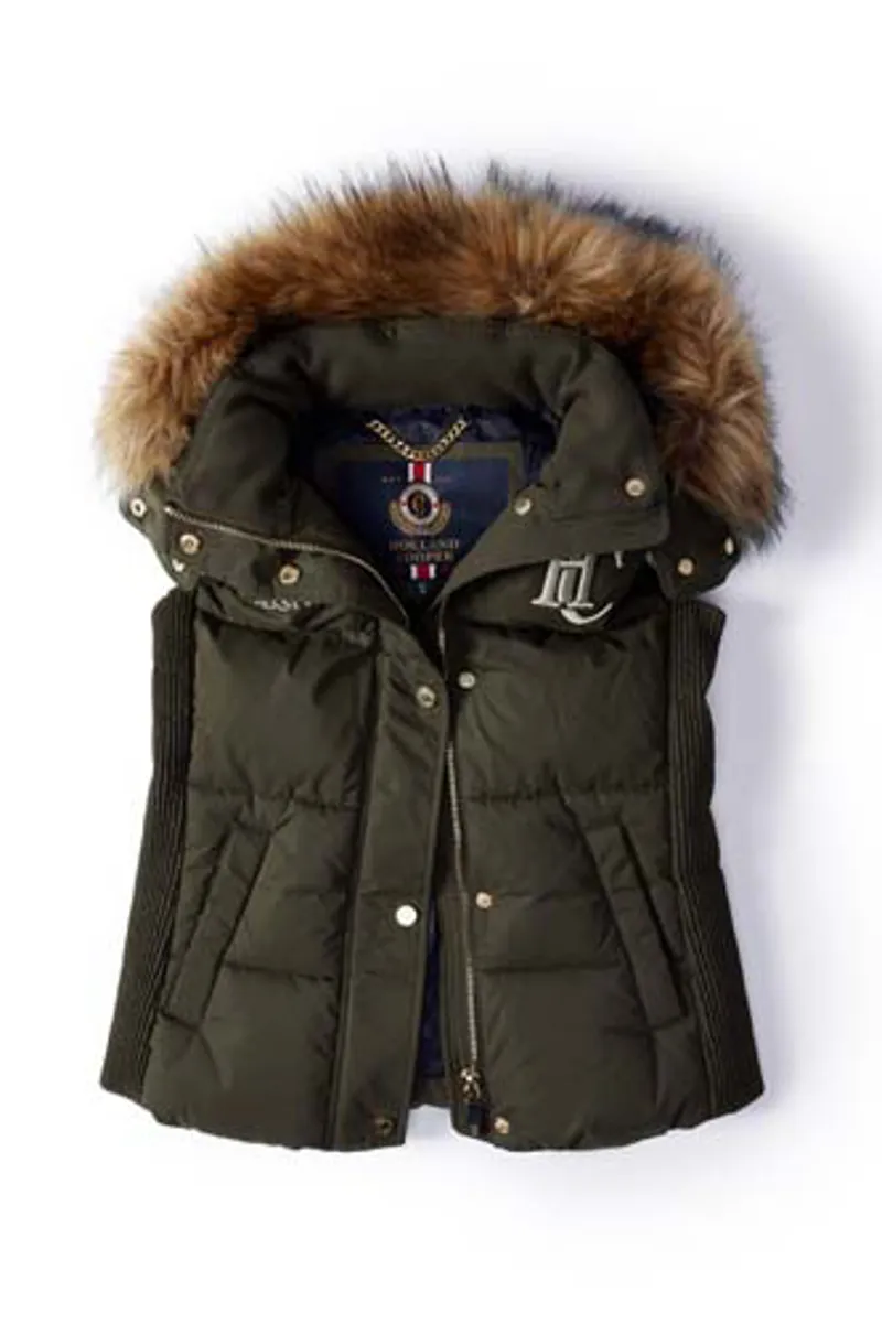 Holland Cooper Team Gilet Ladies in Khaki-3